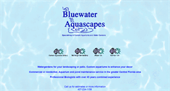 Desktop Screenshot of bluewateraquascapes.com